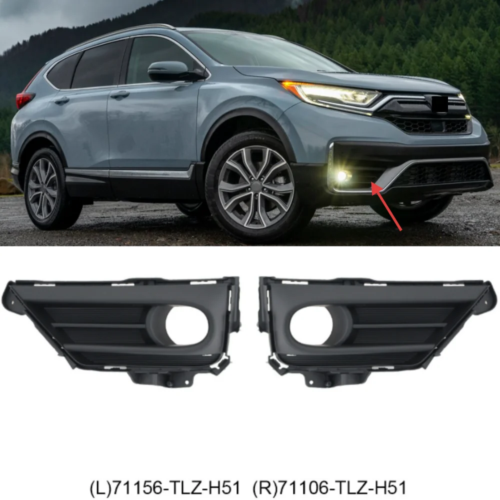 Para Honda CRV 2020-2022 rejilla de luz antiniebla del parachoques delantero del coche OE: 71156-TLZ-H51/71106-TLZ-H51