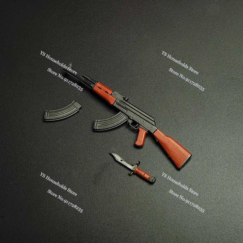 1/12 静的ミニ AK モデルライフル DIY ナイフ装飾おもちゃ軍事兵士シーンアクセサリーフィット 6 "アクションフィギュア Diy 装飾