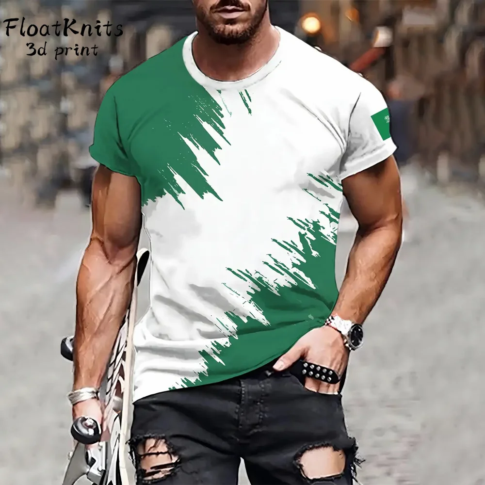 

Splash Ink Print T Shirt Man Summer Mens Clothes O-Neck Short Sleeve Tee Simple Graphic T-Shirt Fashion Street Oversized T-Shirt