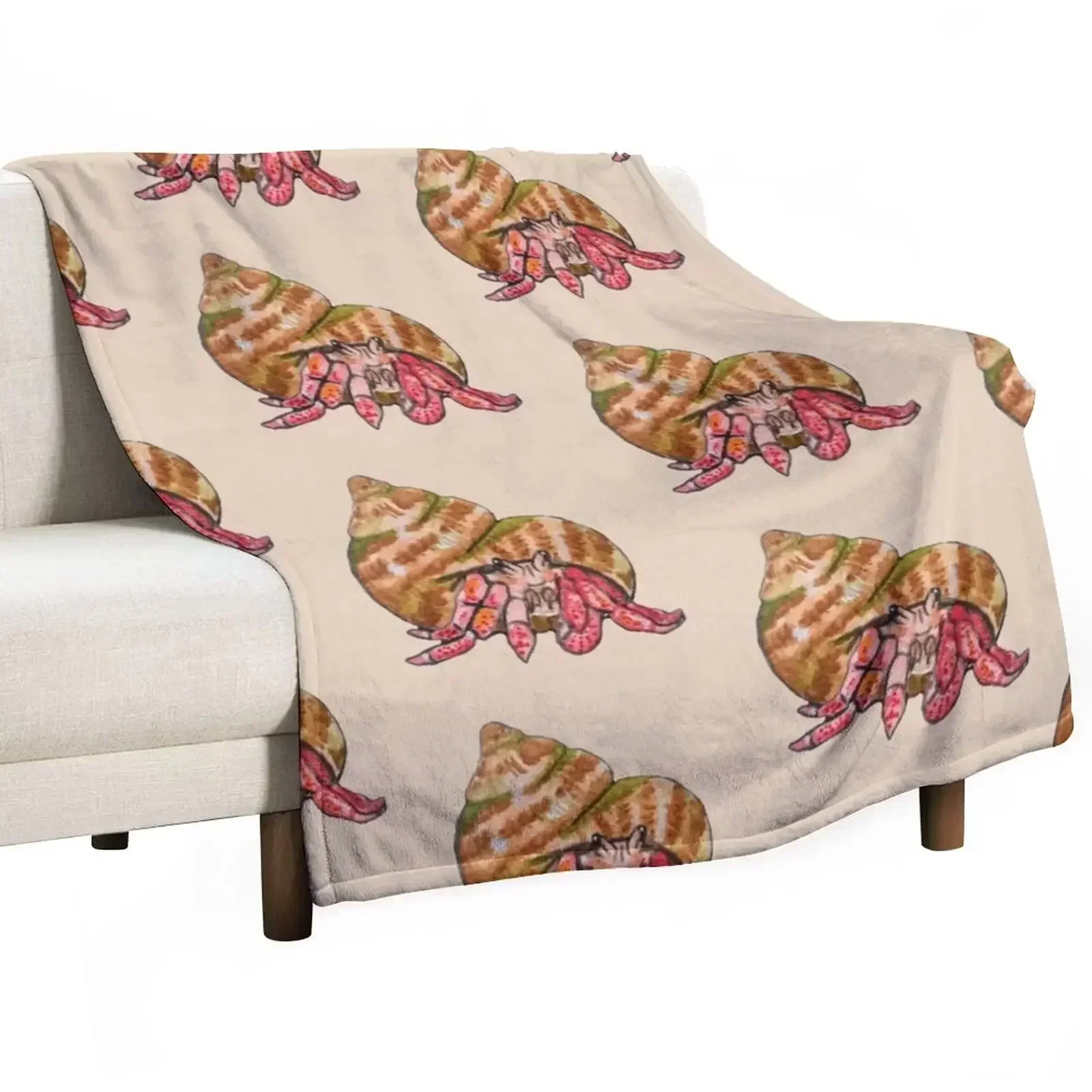 Hermit the Crab Throw Blanket Thins Sofas Comforter for sofa Blankets