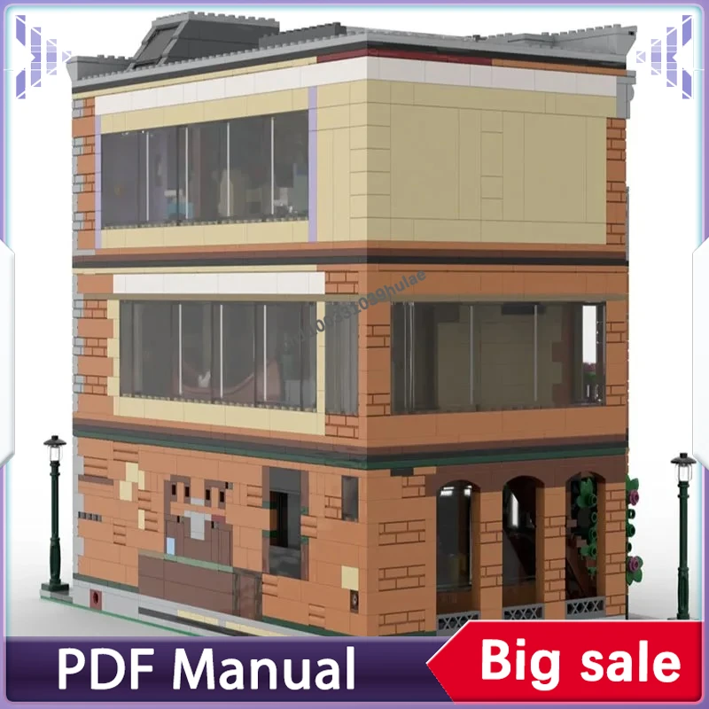 

Модель из кирпичиков DIY MOC, воссоздающая культовую кофейню Central Perk, прекрасное украшение для дома и рабочего стола.