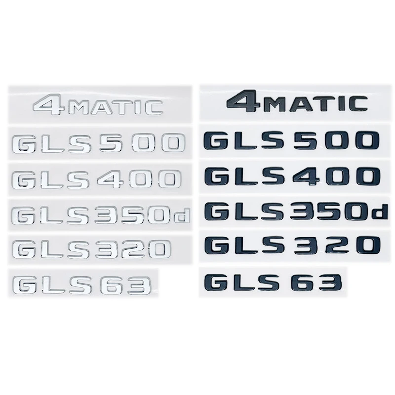 

V8 Biturbo 4MATIC Trunk Emblem Sticker for Mercedes-Benz GLS X166 2017 – GLS320/350d/400/450/500/63 Car Logo Decal