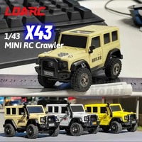 LDARC X43 1/43 4WD Turbo RC Crawler Car RTR/BNR, High-Torque Mini Rock Crawler for Indoor Off-Road Adventure, Kids Adult Toy
