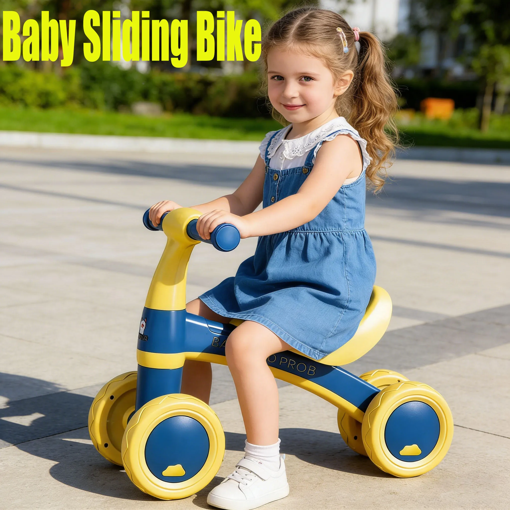 

Kids Balance Bike with 135° Steering Limit Indoor Outdoor Toddler Scooter Prevent Side Falls Baby Walker Toys Baby Sliding Bike