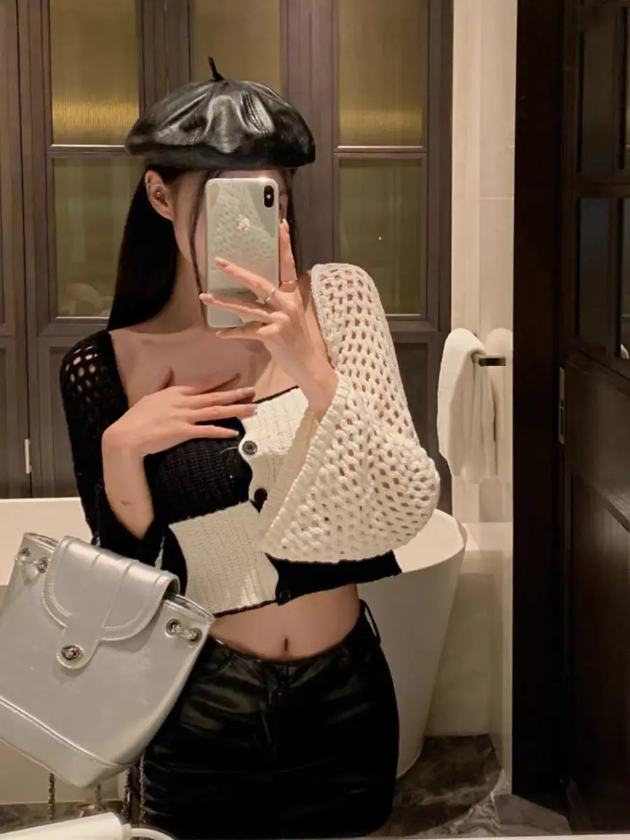 Sweaters Jumpers Cardigans Womens Cardigan School Modal Cotton Pointelle Trim Regular Fit Daily Buttons Simple Basic Comfortable