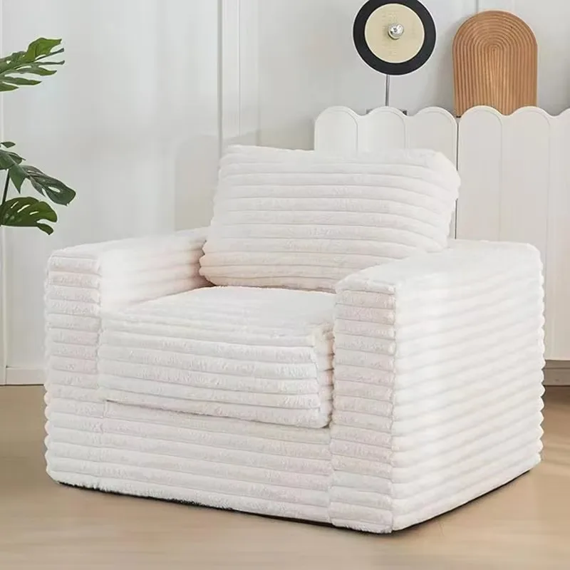 Modern Tufted Backrest  Comfortable Living Room Furniture with Button Tufting Headrest  Bed in Grey Or Beige sofa