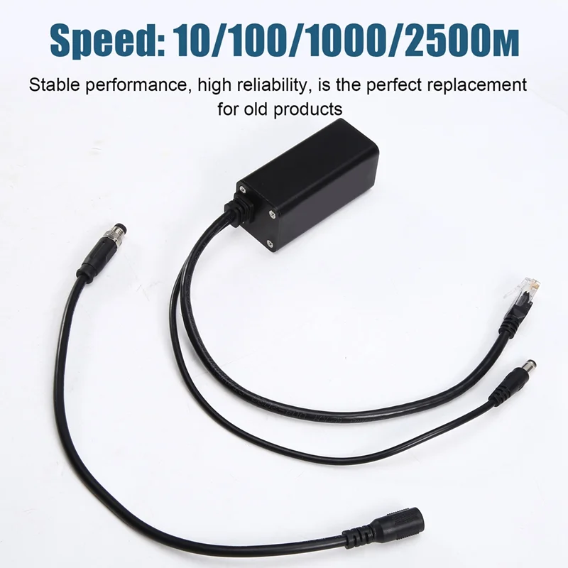 2.5G POE Splitter for industrial camera,12V2A DC out, compatible for 500M PIX camera
