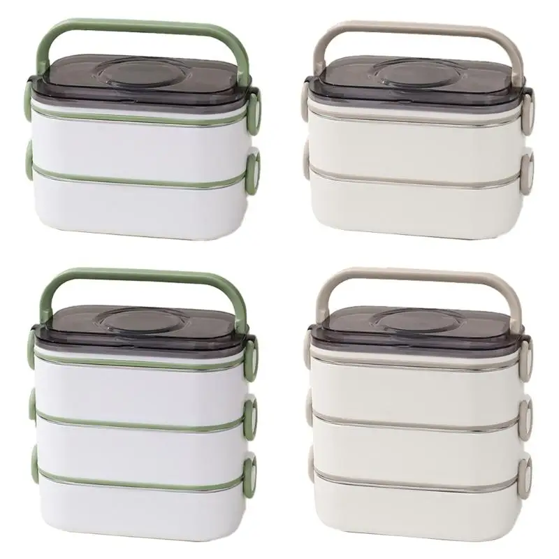 

Durable 304 Stainless Steel Container Portable Lunch Box for Healthy Meals