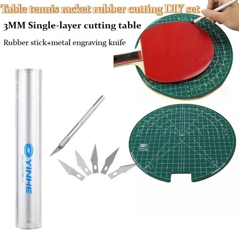 

Набор для самостоятельной сборки ракетки для настольного тенниса Tang Shi: резиновая накладка, однослойная, толщина 3 мм, диаметр 22 см, инструменты для пинг-понга.