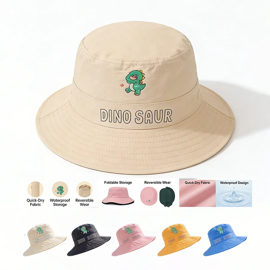 3-10 Jahre Kinder-Sonnenhut, UV-Schutz Sommer Baby Sonnenschutz Fischerhut für Jungen, Outdoor-Sonnenhut mit breiter Krempe für Mädchen