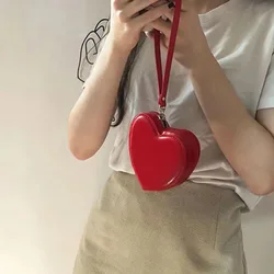JIOMAY Kawaii Woman Wallet Designer Coin Purses for Women Wedding Card Mini PU Leather Heart Bag Wholesale Cute pocket wallet