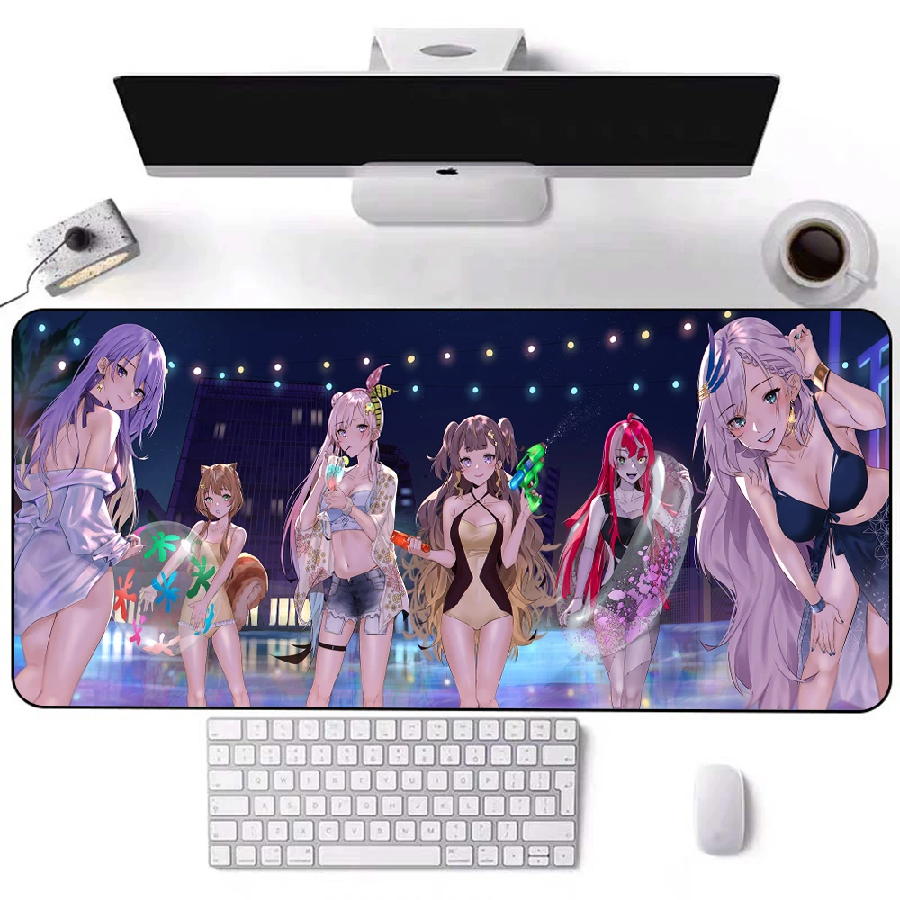 

Hololive Hentai Sexy Girl Naked Desk Mat Large Mouse Pad Anime Soft And Smooth Keyboard Computer Desks Mouse Mats Game Accessory