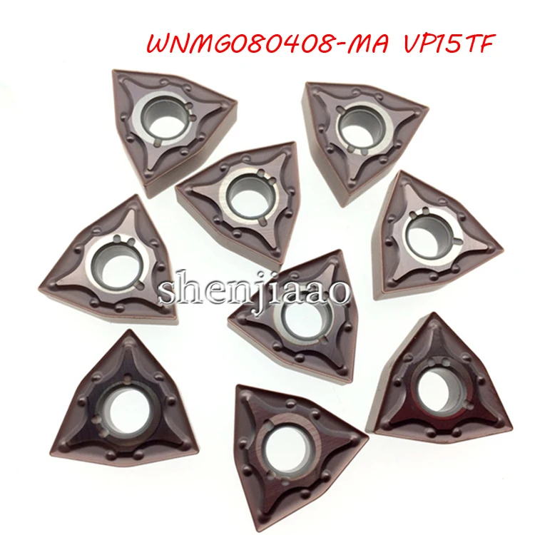 100pcs/lot External Turning Tool Hard Metal Tool CNC Tool Lathe Cutter Lathe WNMG080408-MA VP15TF