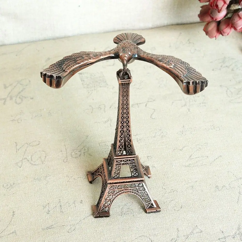 Metal Balance Eagle Charms Home Office Decor Desktop Crafts Eiffel Tower Building Ornament Levitation Figurines