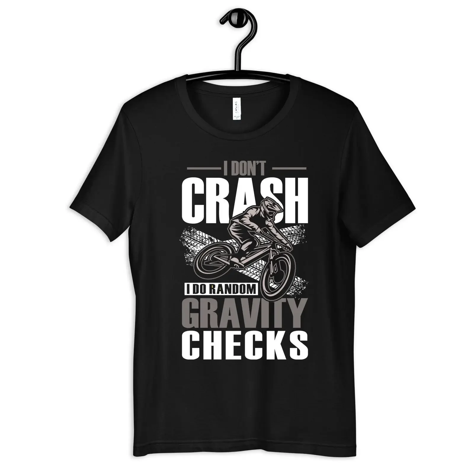 Mountain Biker Gravity Checks T Shirt Funny Bicycling Cyclist Womens SweaT Kids vintage Washed Breathable Versatile