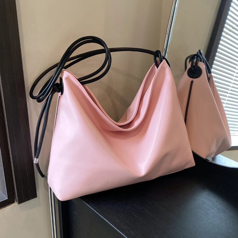 Bags Female 2024 High Quality Tote Bag High-capacity Aslant Single Shoulder Basic Style Versatile Popular Women's Bag