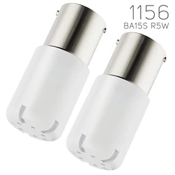 2pcs 12V White 67 89 97 631 5007 R5W R10W 1156 LED Bulb BA15S Car Reverse Under Hood RV 1003 1141 Interior Dome Light 7506 P21W