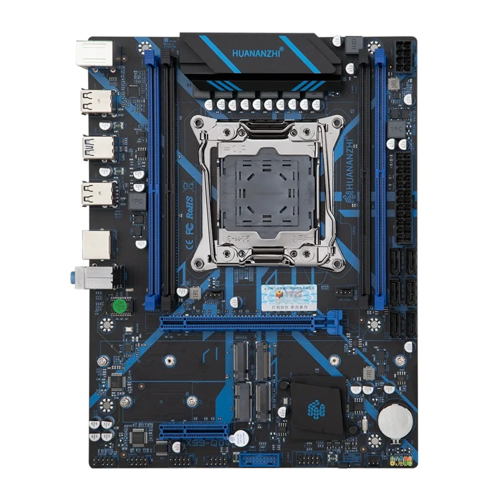 HUANANZHI X99 QD4 LGA 2011-3 XEON X99 Motherboard mit Intel E5 2680 v4 mit 2*16G DDR4 ECC Speicher Combo Kit Set