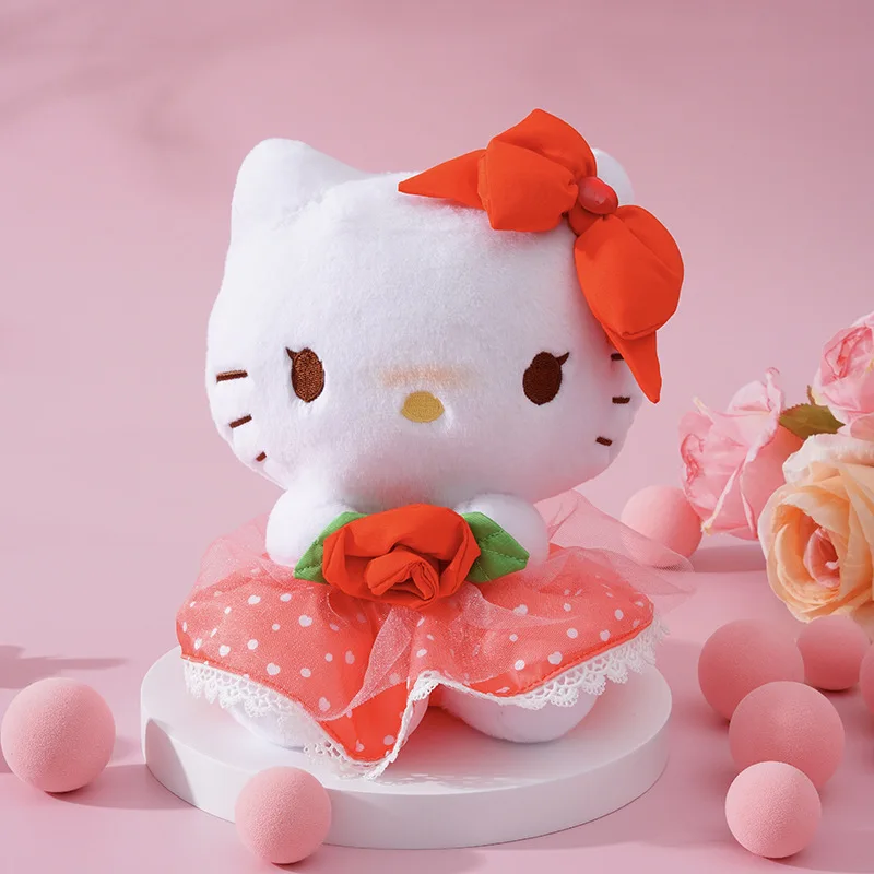 Kawaii sanrio brinquedo de pelúcia melodia kululu amor rosa série boneca de pelúcia crianças presente aniversário macio bonito animal plushie para crianças