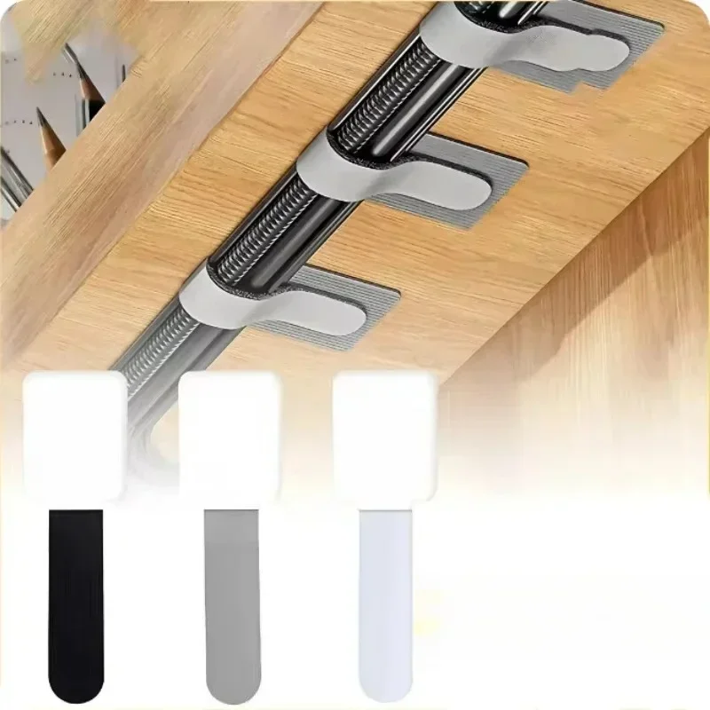 Self Adhesive Reusable Hook and Loop Cable Ties - Adjustable Cord Organizer Straps for Desk, Home & Office Cable Management C232