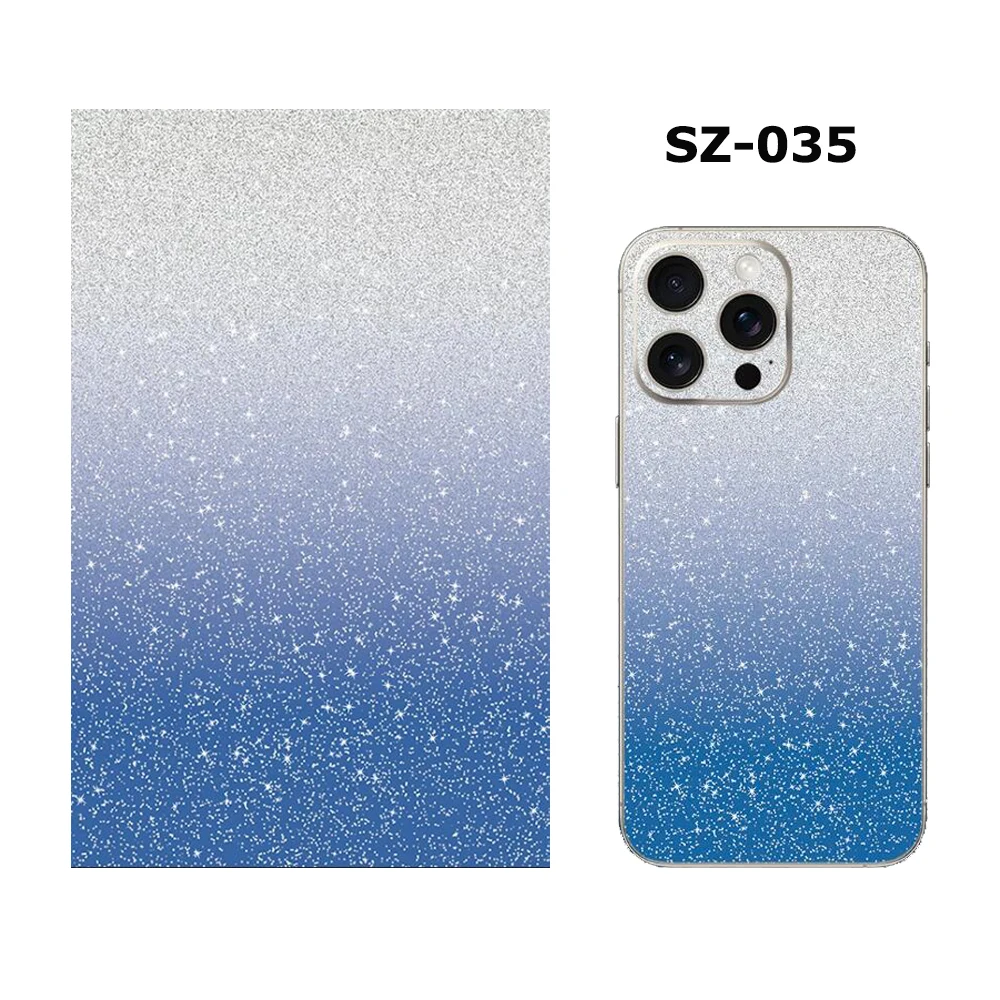 50 قطعة 190*120 مللي متر تغيير لون بريق الهاتف المحمول الخلفي الجلد ملصقات ل حامي الشاشة آلة قطع استخدام أعواد تزيين