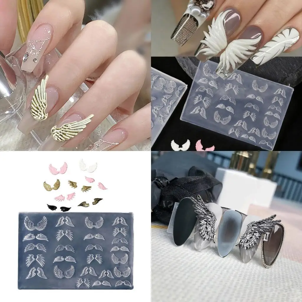 195C Silicone Art Moulds Silicone Template Designing Tool Little Wing