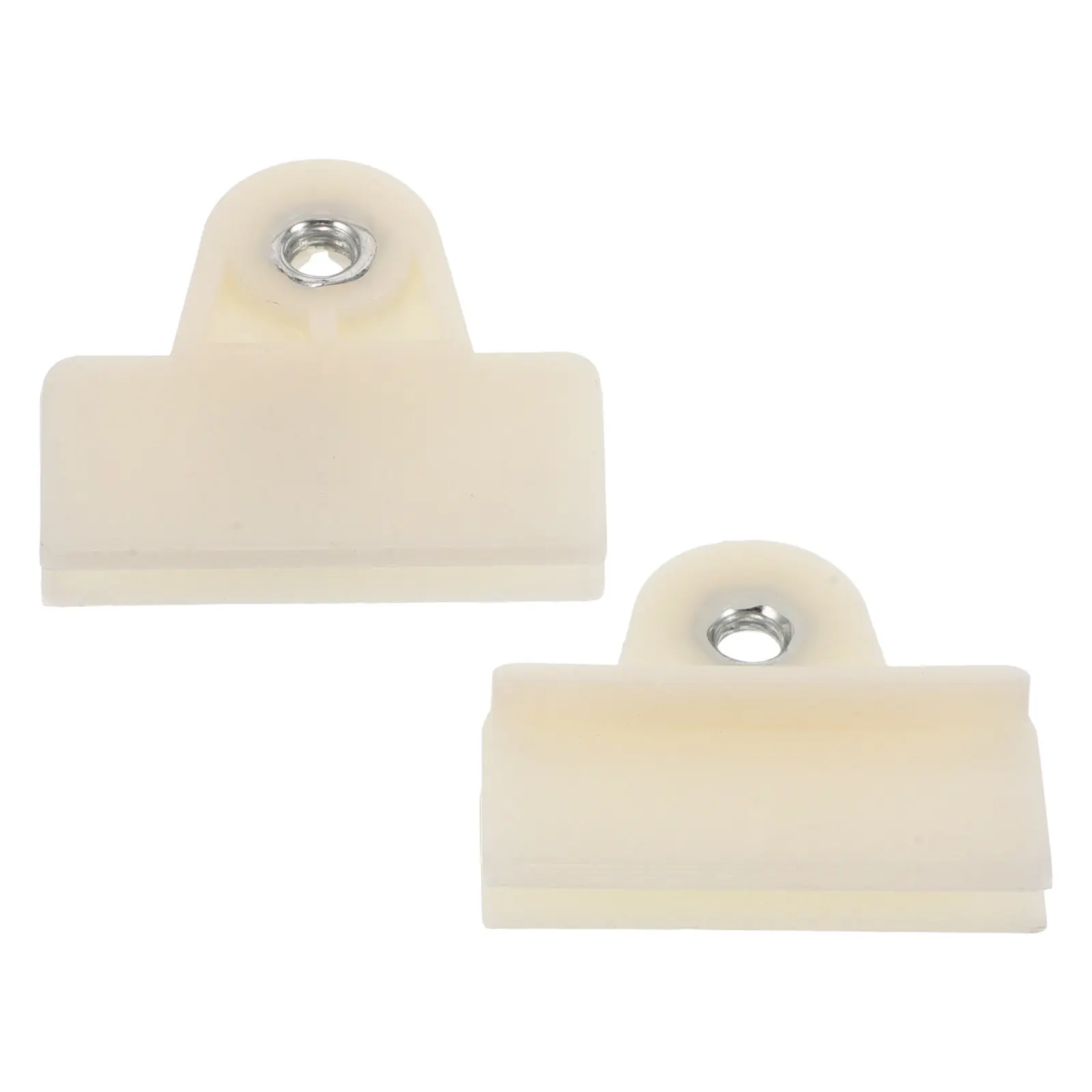 1Pair Plastic Glass Fixing Clips Universal Fit Car Window Door Regulator Channel Replacement Clips Beige Glass Mounting Bracket