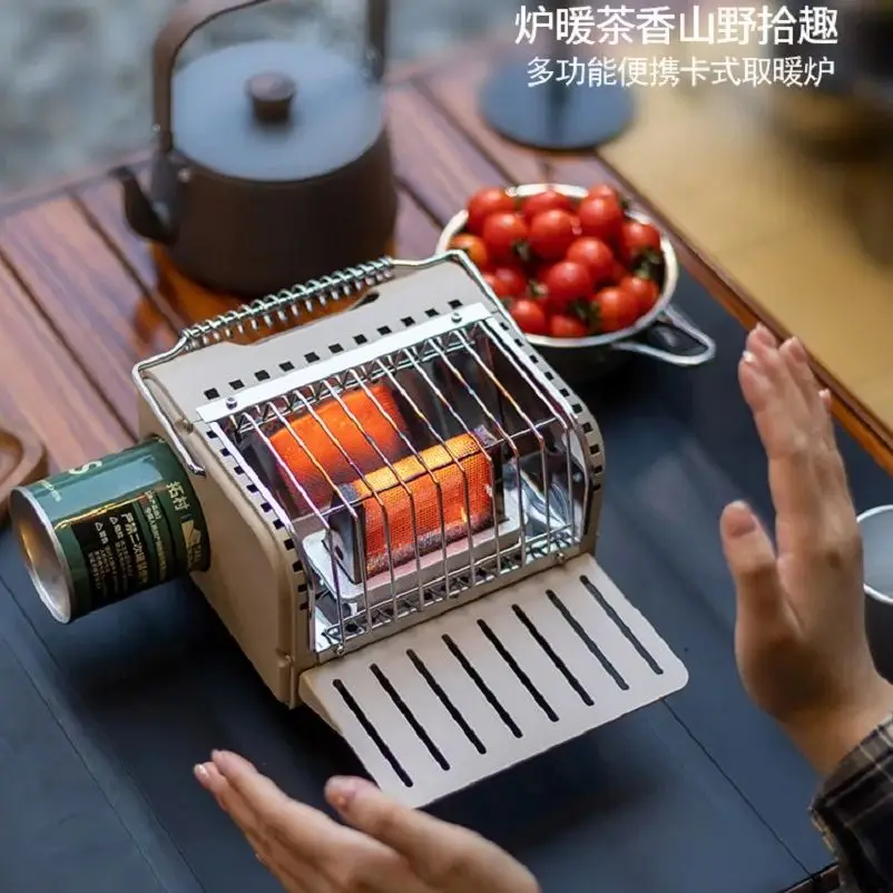 

Кемпинговая газовая отопительная плита 1200 Вт Портативный газовый обогреватель с сумкой