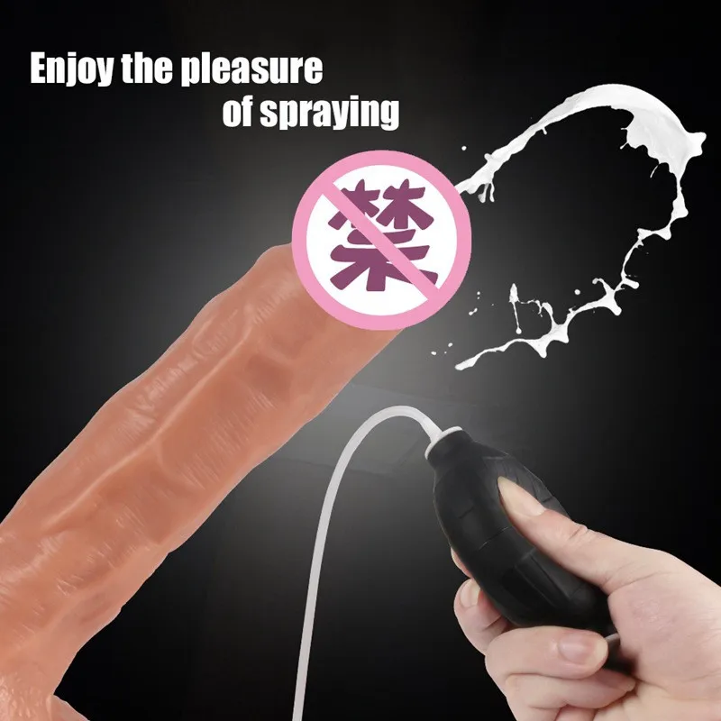 Realistic Squirting Dildo Huge Ejaculating Adult Sex Toys for Women Vagina Massager Masturbation Skin Feel Spray Water Penis