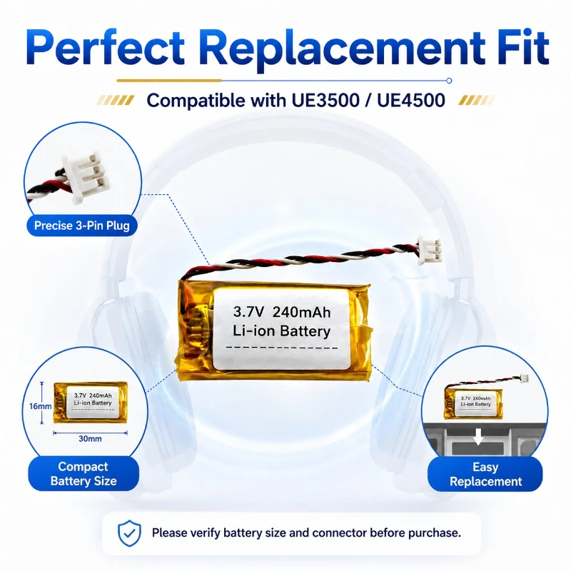 240mAh 3rd Generation Battery 1st Generation 2nd   3rd  4th Generation Bluetooth New Battery Accessories