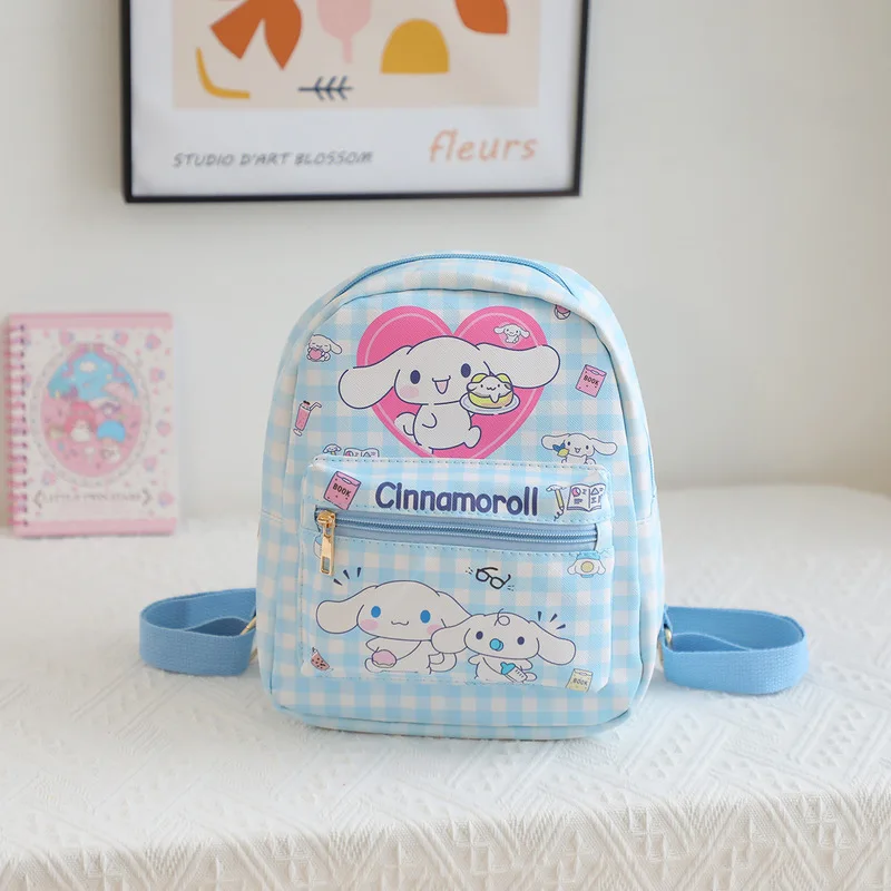 Sanrio Anime Mymelody Kuromi Cinnamoroll Children Backpack Travel Bag Schoolbag Girls Kindergarten Bookbag Mochila Birthday Gift