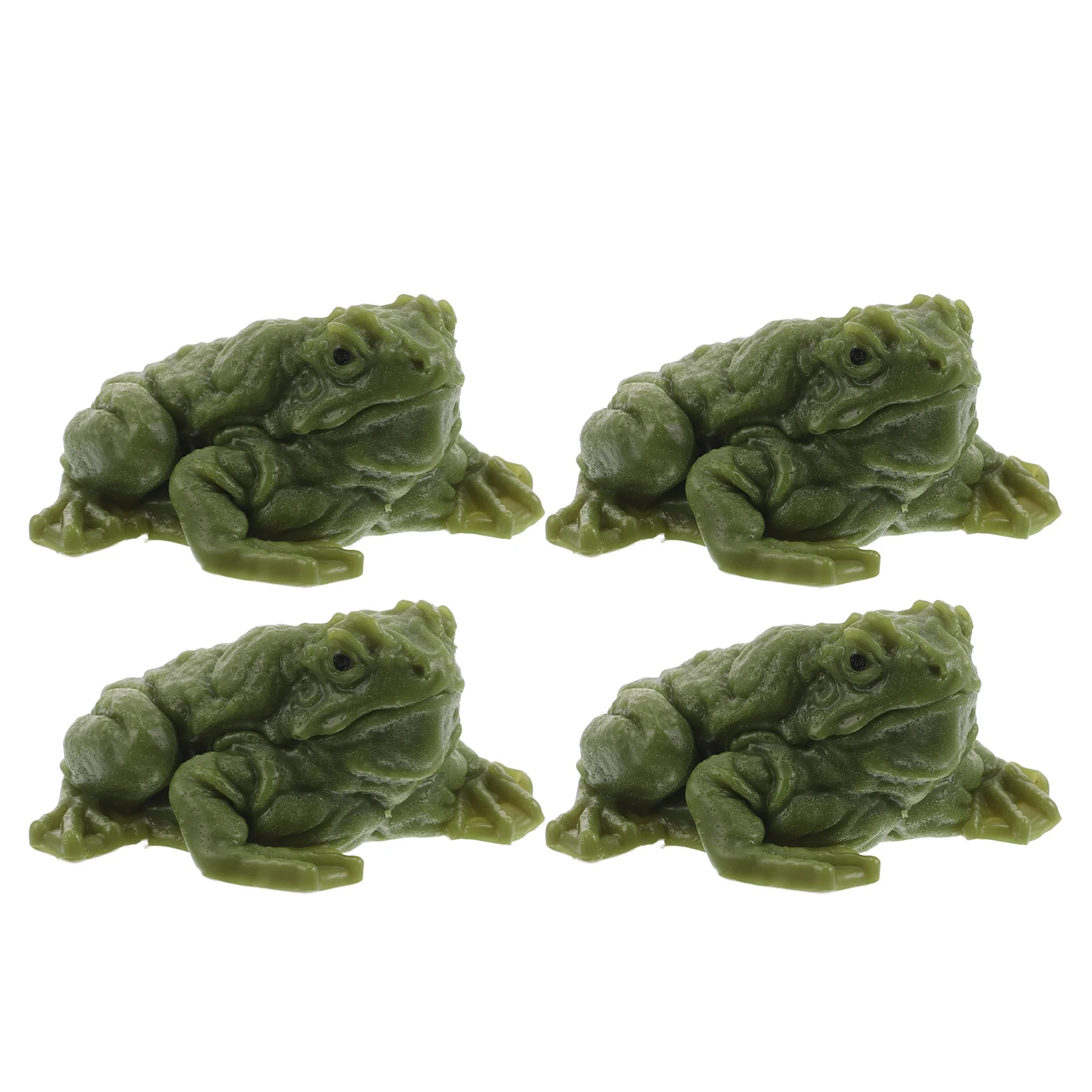 4 قطعة واقعية لينة بسط الضفدع ضغط الإجهاد الحسي الإغاثة محاكاة الحيوان هالوين المزحة الكمامة متعة الضفدع على شكل لعبة الإجهاد