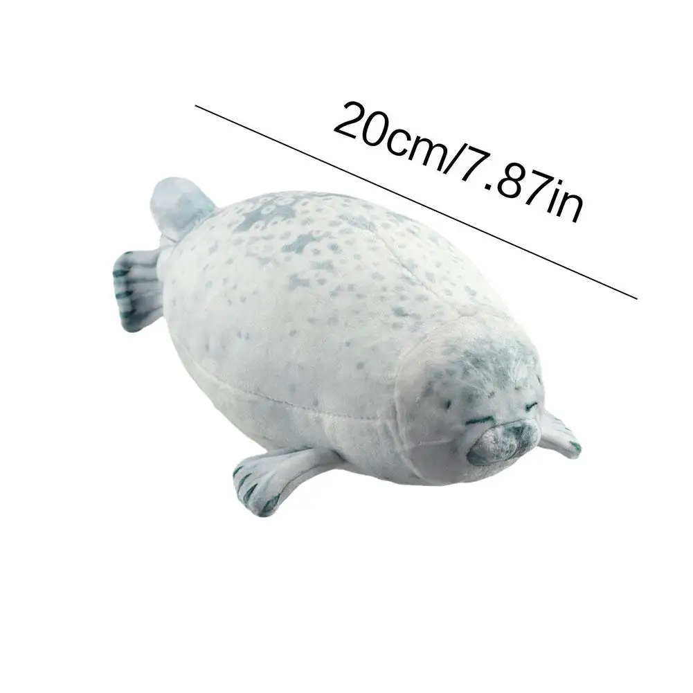 Seal Push Toy Kawaii Chubby Blob Seal peluche cuscino 20CM sigillo cuscino peluche in cotone farcito giocattolo animale regalo per bambini