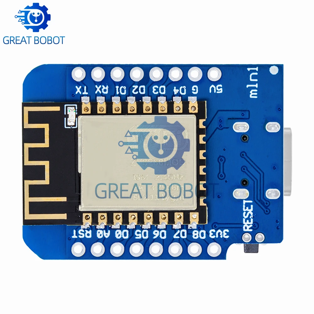 for WeMos D1 Mini ESP8266 Development Board ESP-12F, 3.3V Micro USB, for Arduino Wireless Projects