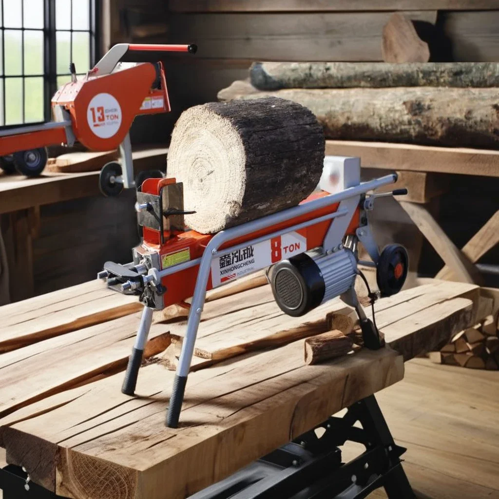 

Easy to operate, suitable for household mobile 8-ton electric wood splitting machine