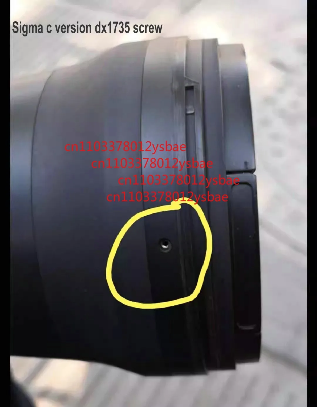 1PCS Screw replacement For TAMRON SIGMA 150-600 tubes lens hood view 5