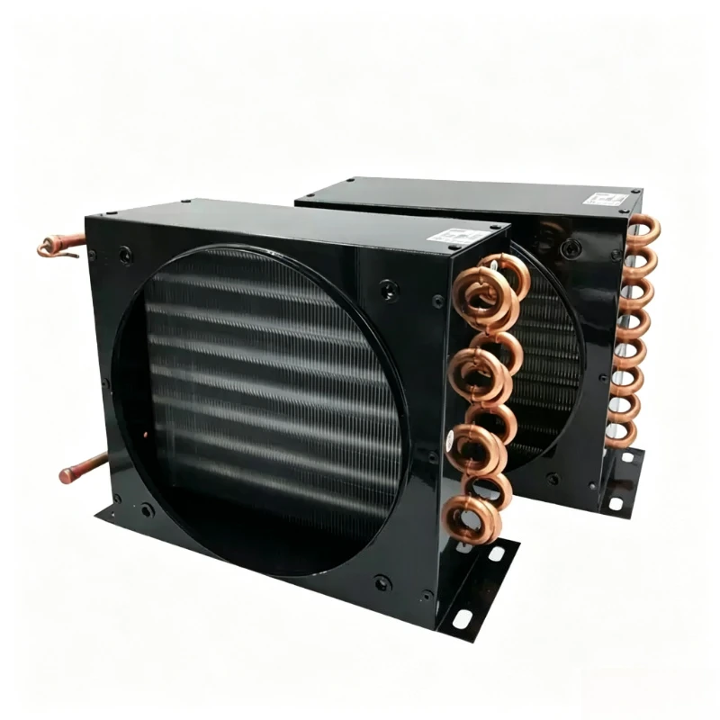 Refrigerator Freezer Condenser, Air & Water Cooled Fin Heat Exchanger, Copper Tube Aluminum Radiator for Cold Storage Cooling