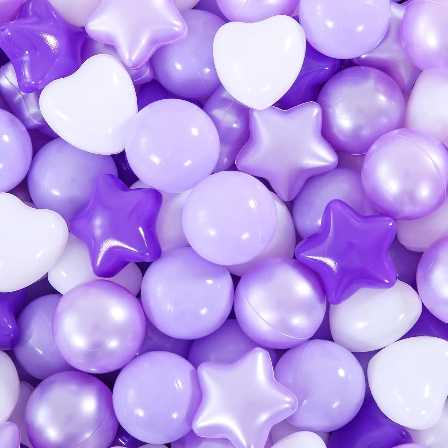 Ball Pit Balls 200 Purple Plastic Balls for Toddlers Phthalate Free BPA Free Crush Proof Balls in Reusable Play Toys for Kids