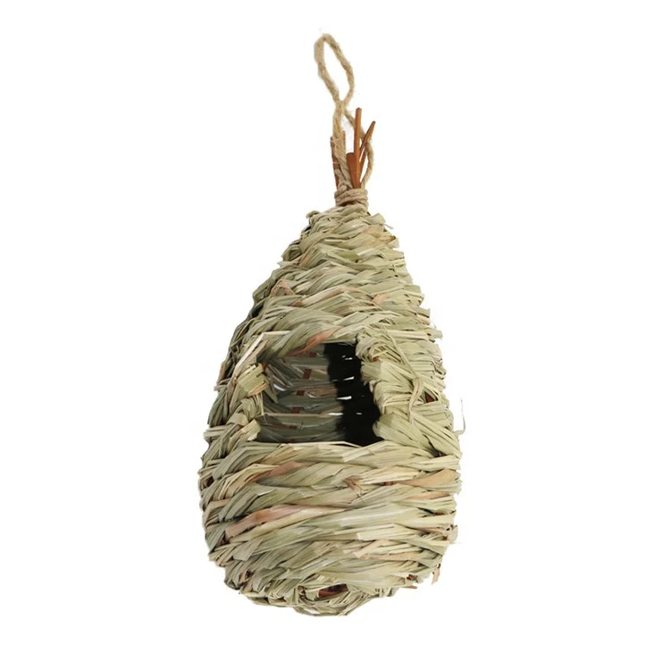 

10 PCs Natural Pet Bird Nest Canary Breeding Nest Mini Straw Bird Cage