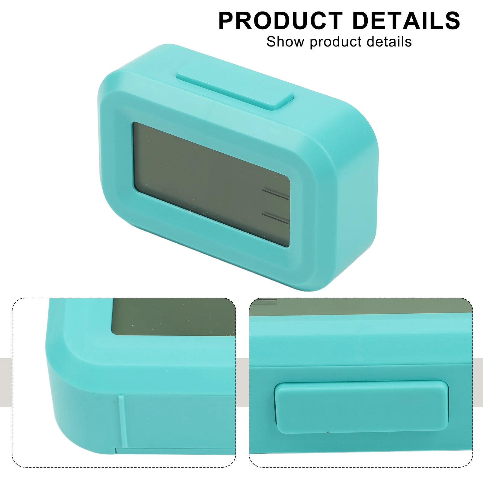 Alarm Clock Digital Alarm Clock 9*2.5*5.5 Cm For Home Office Date Temperature Display Desktop Decor Household Supplies