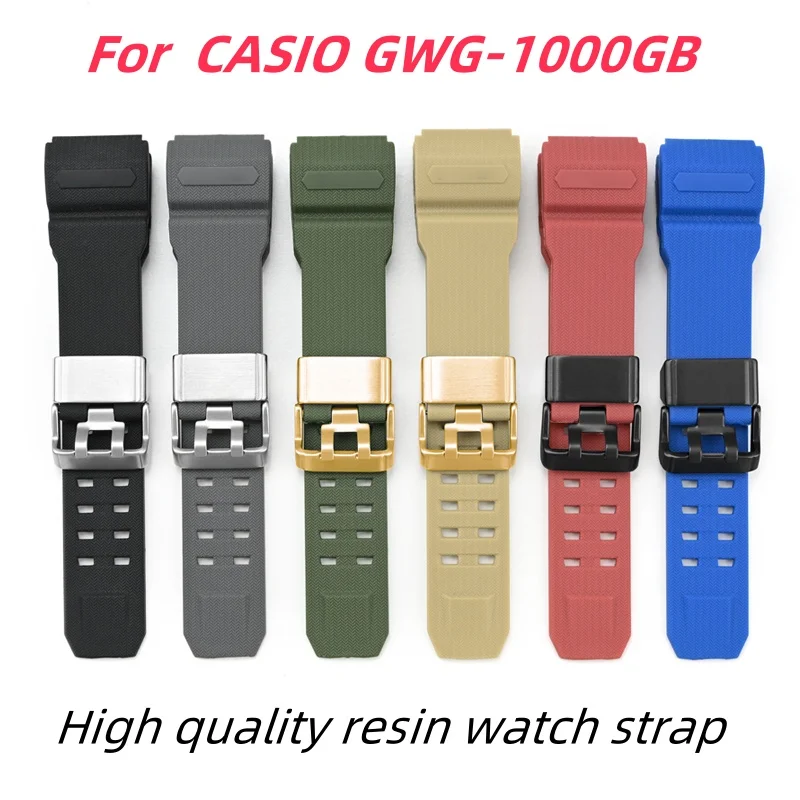 For Casio MUDMASTER GWG-1000 Resin Strap Special Interface Waterproof Military Style Replacement Watch Band Accessories