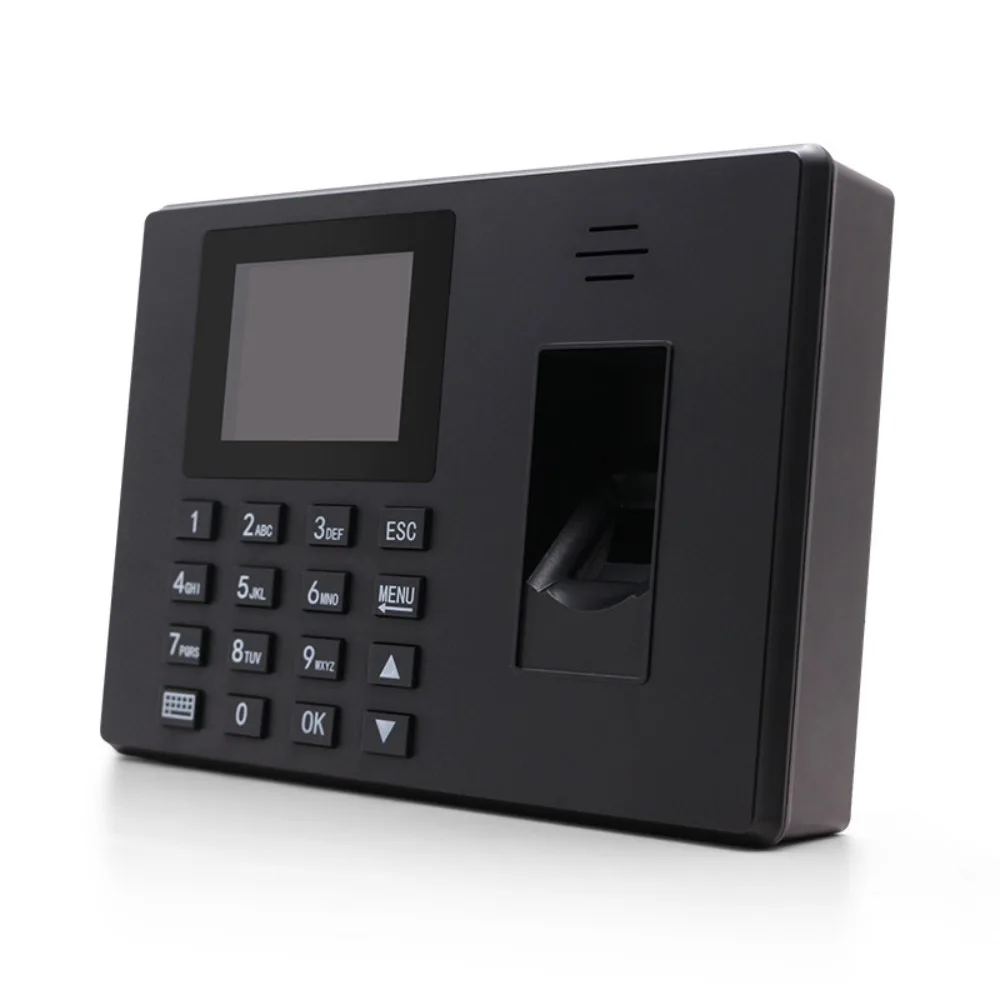 Multifunctional Fingerprint Attendance Machine Finger Scanning Access Control Employees Exit Data Recorder Plastic