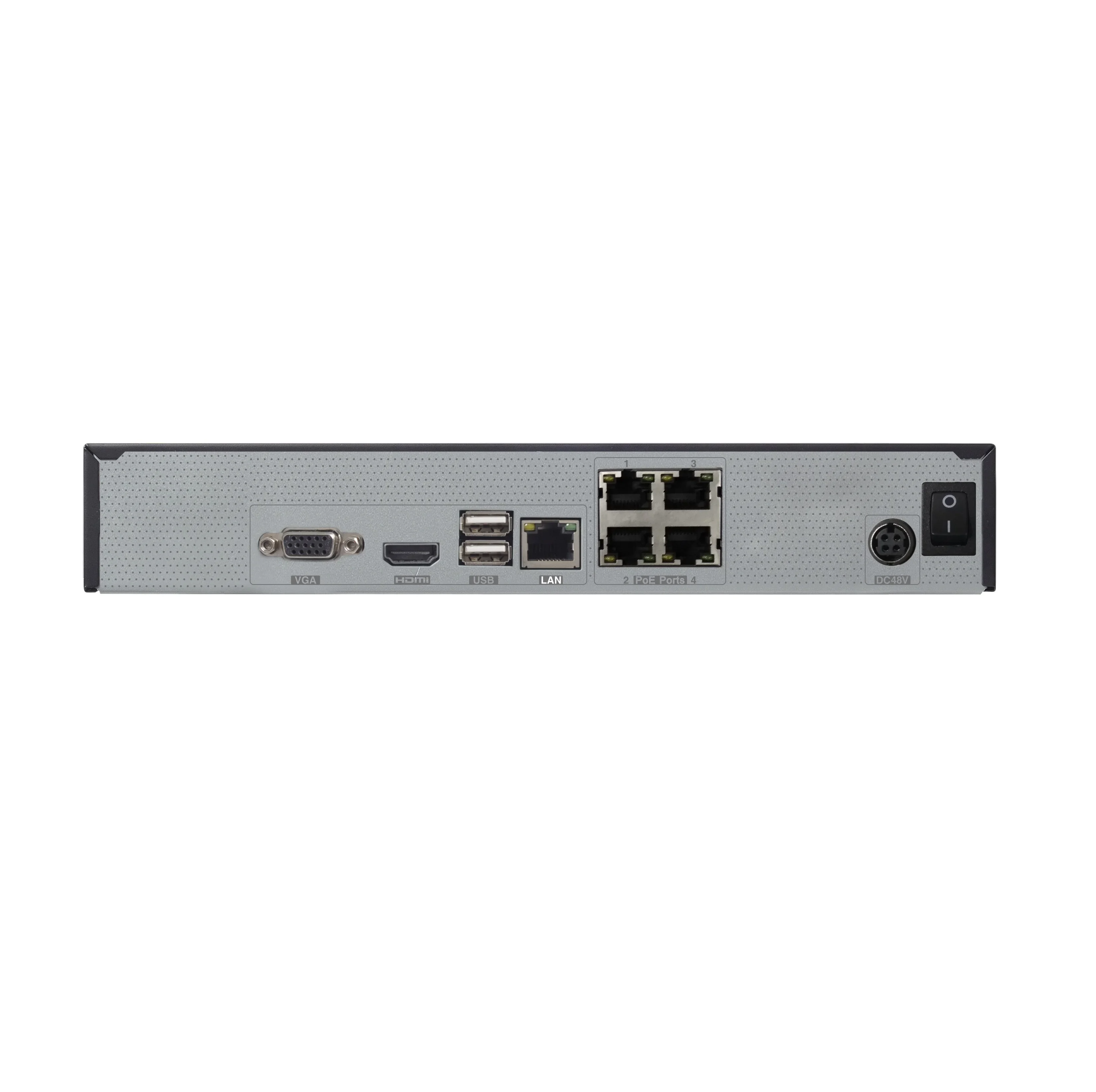 H.265 العلامة التجارية TVT OEM NVR POE 5MP 4MP نظام الكاميرا الأمنية 4 قناة مع 1 قطعة SATA