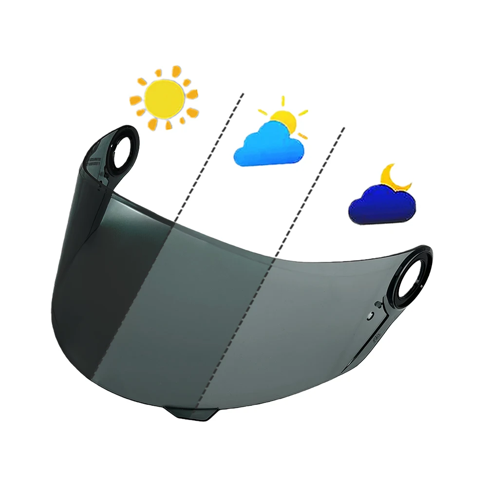 FF358 Shield for LS2 FF396,FF358,FF300 Photochromic Visor Helmet Visor Sunscreen Anti-uv Motorcycle Helmet Accessories