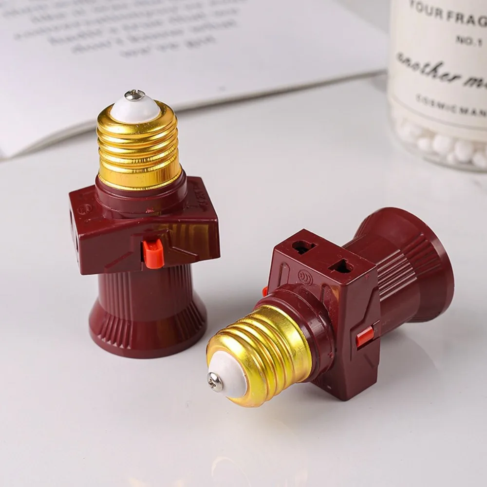 2Pcs/set Plastic E27 Lights Bulb Socket 111V- 240V With Switch Light Bulb Holder Socket Conversion Lamp Holder