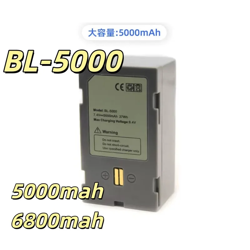 Replacement battery BL-5000 5000mAh 6800mAh for total station V30V60V90 lithium battery New 1 Piece