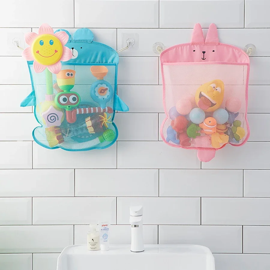 Neue Niedliche Tier-Badespielzeuge für Kinder, Saugnapf-Aufbewahrungskorb für Badewanne, Puppen-Hängetasche, Netz-Aufbewahrungstasche, Wasserspielzeug – Detail 27