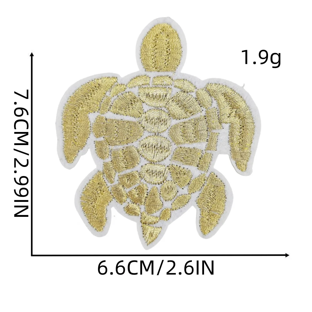 1 piece Cartoon Turtle Embroidery Patches Iron On Clothing Backpacks Stickers Wholesale Patches