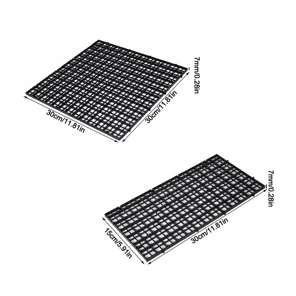 30x15/30x30cm Fish Tank Isolation Plate Detachable Spliceable Hollow Bottom Filter Plate Bottom Filter for Aquarium view 6