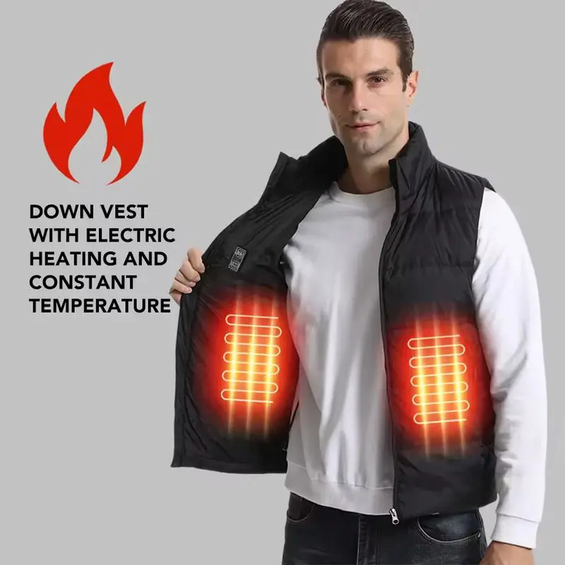 

Intelligent Heating Vest Unisex Smart Down Jacket Winter Cold Resistance Full Body Warmth Electric Clothes Motorcycle Equipment